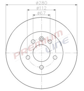 T24_COPPIA DISCHI FRENO DIAM 280 PIENO OE A6384230112