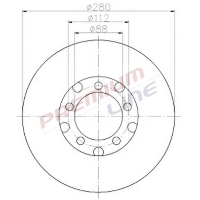 T24_COPPIA DISCHI FRENO DIAM 280 PIENO OE A6014200372