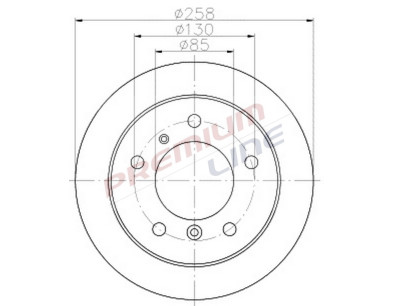 T24_COPPIA DISCHI FRENO DIAM 258 PIENO OE 2D0615601