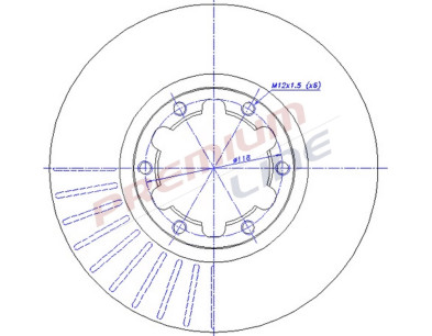 T24_COPPIA DISCHI FRENO DIAM 282 VENTILATO OE 402069X401
