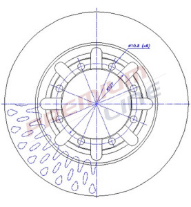 T24_COPPIA DISCHI FRENO DIAM 290 VENTILATO OE 43206MA50A