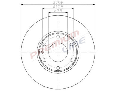 T24_COPPIA DISCHI FRENO DIAM 296 PIENO OE 2996027