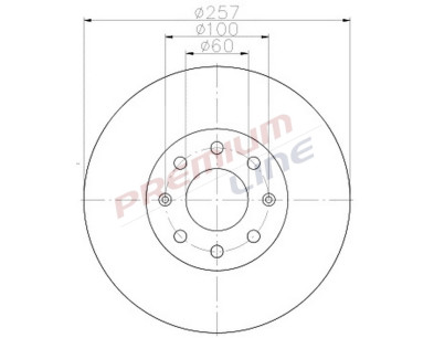 T24_COPPIA DISCHI FRENO DIAM 257 PIENO