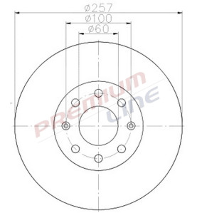 T24_COPPIA DISCHI FRENO DIAM 257 PIENO