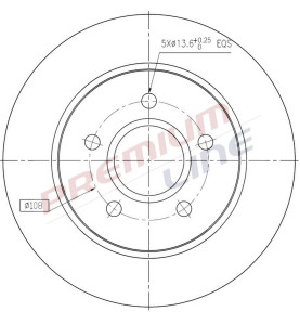 T24_COPPIA DISCHI FRENO DIAM 265 PIENO