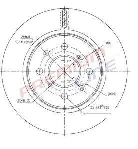 T24_COPPIA DISCHI FRENO DIAM 253 VENTILATO