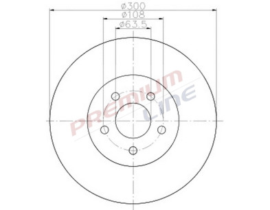 T24_COPPIA DISCHI FRENO DIAM 300 VENTILATO