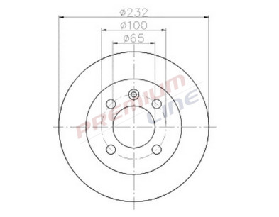 T24_COPPIA DISCHI FRENO DIAM 232 PIENO