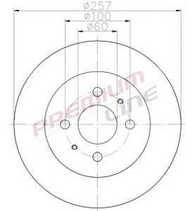 T24_COPPIA DISCHI FRENO DIAM 257 VENTILATO