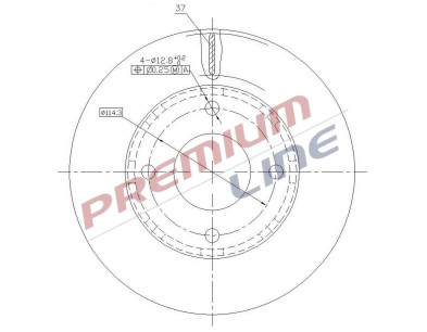 T24_COPPIA DISCHI FRENO DIAM 256 VENTILATO
