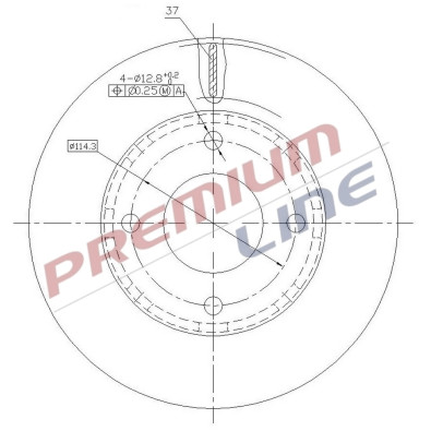 T24_COPPIA DISCHI FRENO DIAM 256 VENTILATO