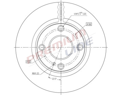T24_COPPIA DISCHI FRENO DIAM 258 VENTILATO