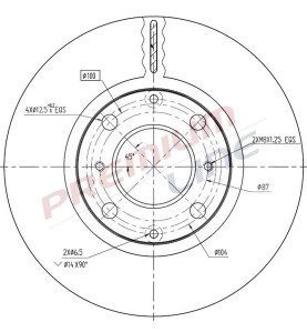 T24_COPPIA DISCHI FRENO DIAM 240 VENTILATO