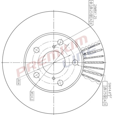 T24_COPPIA DISCHI FRENO DIAM 275 VENTILATO