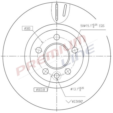T24_COPPIA DISCHI FRENO DIAM 284 VENTILATO