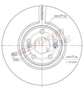 T24_COPPIA DISCHI FRENO DIAM  308 VENTILATO