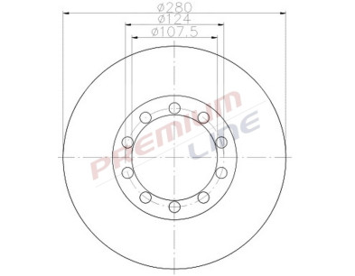 T24_COPPIA DISCHI FRENO DIAM  280 PIENO