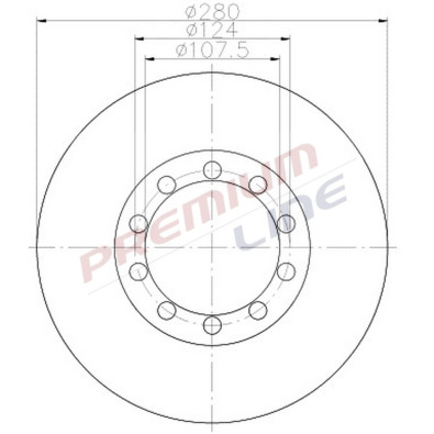 T24_COPPIA DISCHI FRENO DIAM  280 PIENO