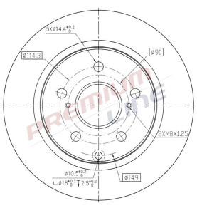 T24_COPPIA DISCHI FRENO DIAM  281 PIENO
