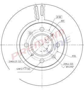 T24_COPPIA DISCHI FRENO DIAM  258 VENTILATO