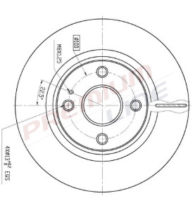 T24_COPPIA DISCHI FRENO DIAM  258 VENTILATO