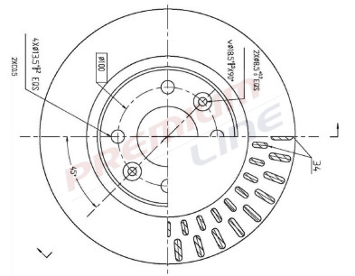 T24_COPPIA DISCHI FRENO DIAM 258 VENTILATO
