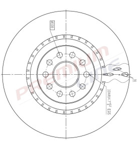 T24_COPPIA DISCHI FRENO DIAM  305 VENTILATO
