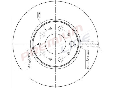 T24_COPPIA DISCHI FRENO DIAM 285/5 VENTILATO