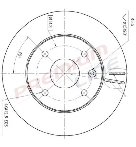 T24_COPPIA DISCHI FRENO DIAM  256 VENTILATO