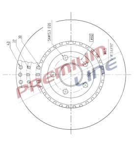 T24_COPPIA DISCHI FRENO DIAM  345 VENTILATO