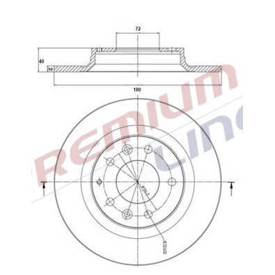 T24_COPPIA DISCHI FRENO DIAM 280 PIENO OE G25Y26251