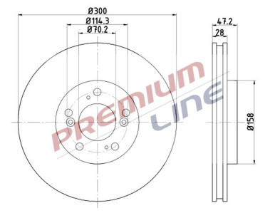 T24_COPPIA DISCHI FRENO DIAM 300 VENTILATO OE 45251S1AE20
