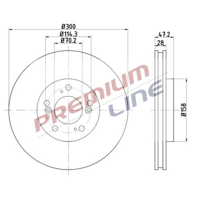 T24_COPPIA DISCHI FRENO DIAM 300 VENTILATO OE 45251S1AE20