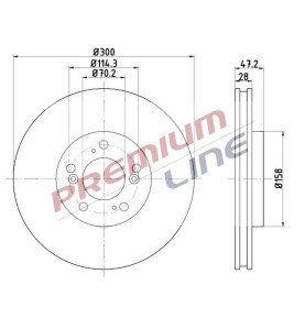 T24_COPPIA DISCHI FRENO DIAM 300 VENTILATO OE 45251S1AE20