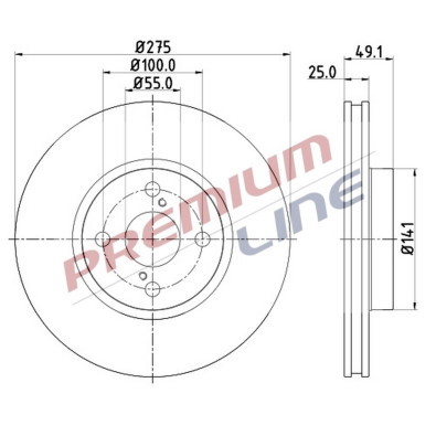 T24_COPPIA DISCHI FRENO DIAM 275 VENTILATO OE 4351202081