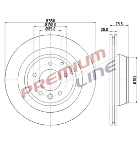 T24_COPPIA DISCHI FRENO DIAM 358 VENTILATO OE 7L8615601A