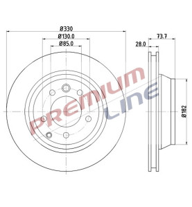 T24_COPPIA DISCHI FRENO DIAM 330 VENTILATO OE 7L6615601D