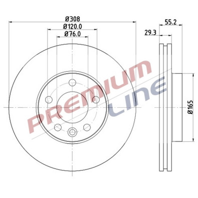 T24_COPPIA DISCHI FRENO DIAM  308 VENTILATO