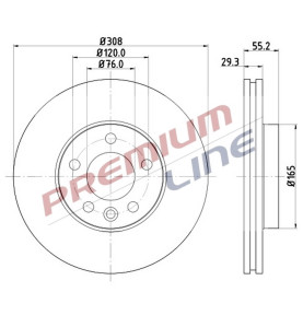 T24_COPPIA DISCHI FRENO DIAM  308 VENTILATO