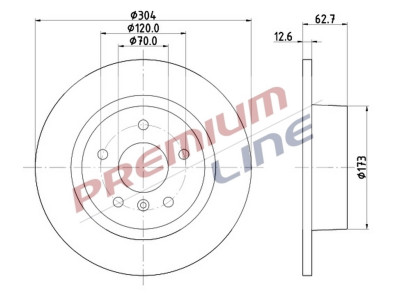 T24_COPPIA DISCHI FRENO DIAM  304 PIENOOE SDB000210
