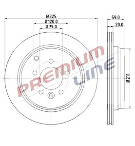 T24_COPPIA DISCHI FRENO DIAM  325 VENTILATO OE SDB000632