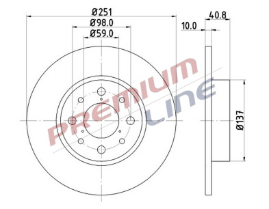 T24_COPPIA DISCHI FRENO DIAM  251 PIENO