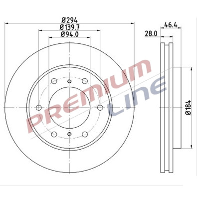 T24_COPPIA DISCHI FRENO DIAM 294 VENTILATO OE MN102276