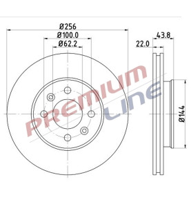 T24_COPPIA DISCHI FRENO DIAM 256 VENTILATO