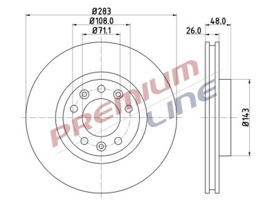 T24_COPPIA DISCHI FRENO DIAM 283 VENTILATO