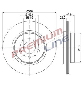 T24_COPPIA DISCHI FRENO DIAM 308 VENTILATO OE 8624926