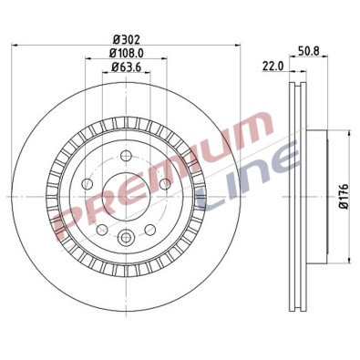 T24_COPPIA DISCHI FRENO DIAM 302 VENTILATO OE 31277357