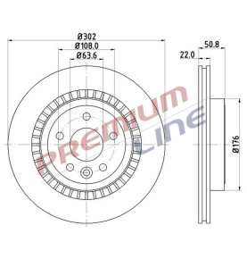 T24_COPPIA DISCHI FRENO DIAM 302 VENTILATO OE 31277357