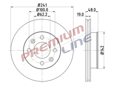 T24_COPPIA DISCHI FRENO DIAM 241 VENTILATO OE 51712-1C000