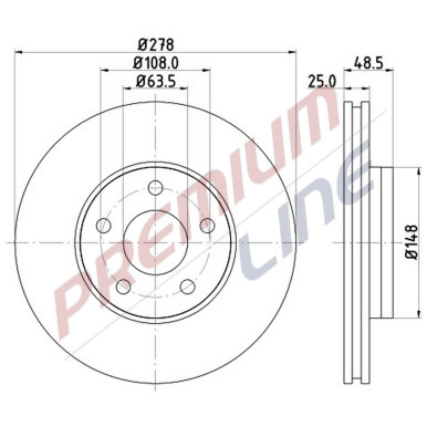 T24_COPPIA DISCHI FRENO DIAM 278 VENTILATO